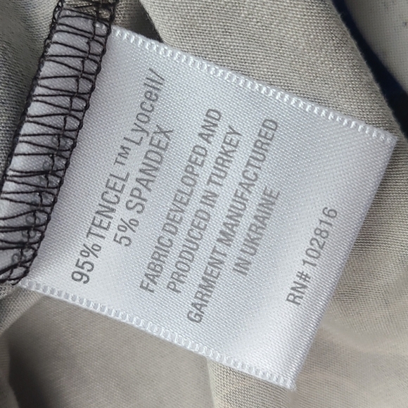 NWT Garnet Hill Blue Brown Patterned Midi Tie Waist Dress Size Small - Picture 7 of 11